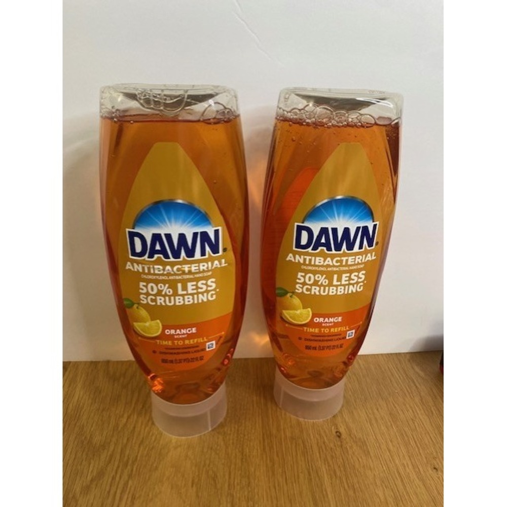 Dawn Antibacterial Hand Soap Orange 22oz New 2 Pack EZ Squeeze Hard to Find
